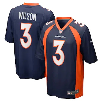 youth nike russell wilson navy denver broncos alternate gam